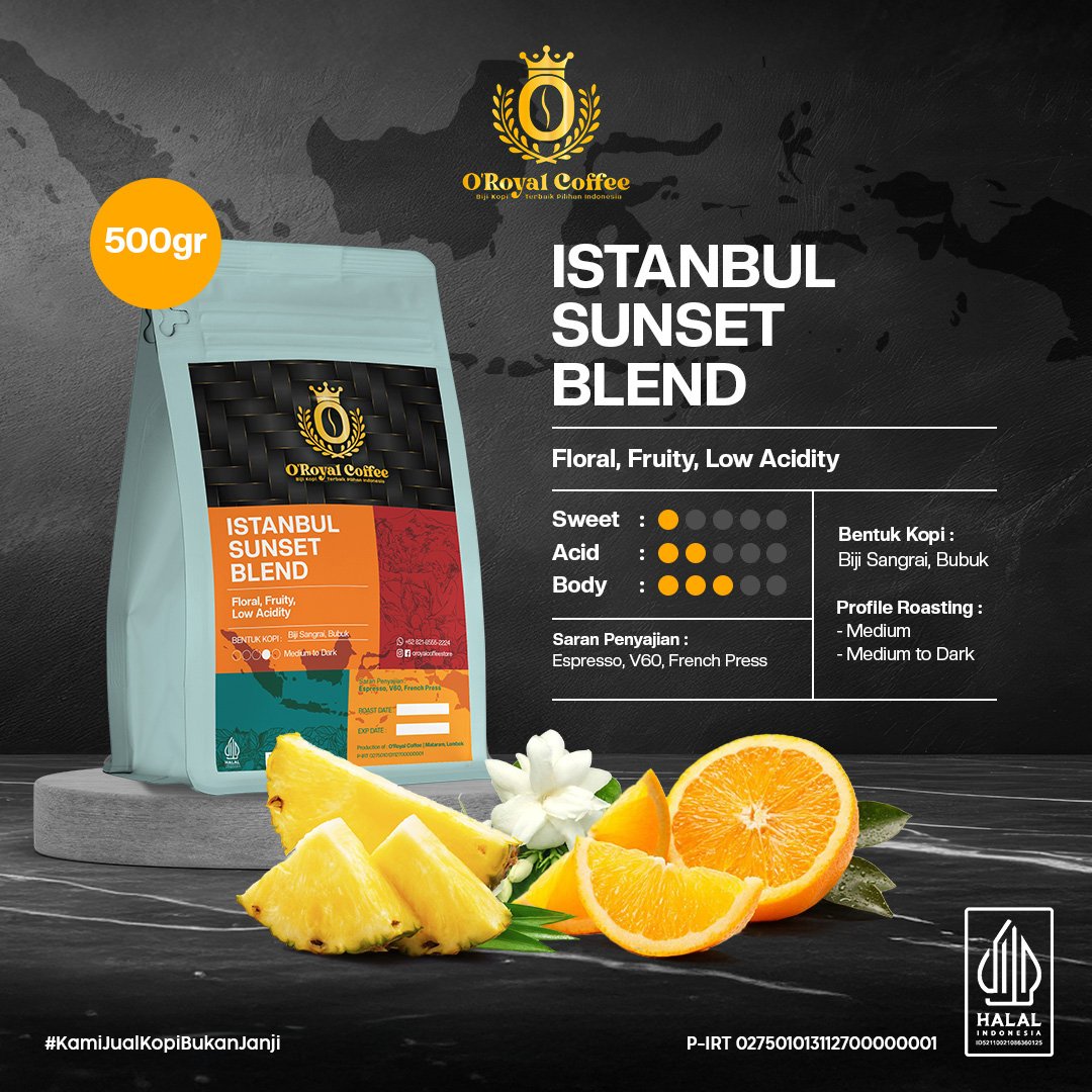 O’Royal sosmed notes istanbul sunset blend 500